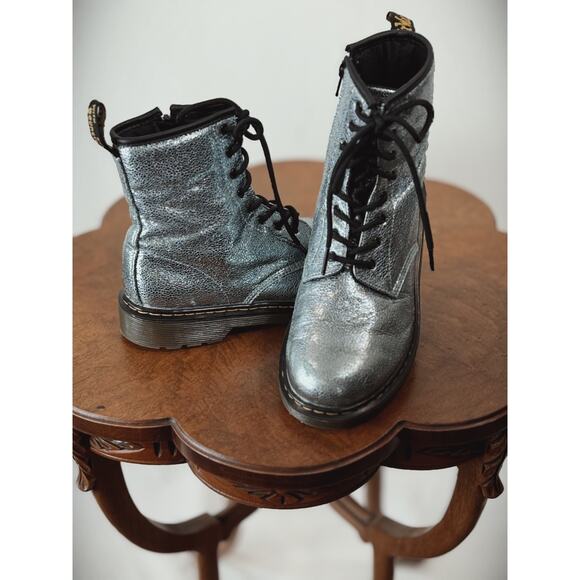 Dr. Martens Unisex 1460 Silver Metallic Boot US Mens 6 US Womens 7 #0018 - Picture 5 of 8